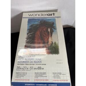 Wonder Art Latch Hook Kit Wild Stallion